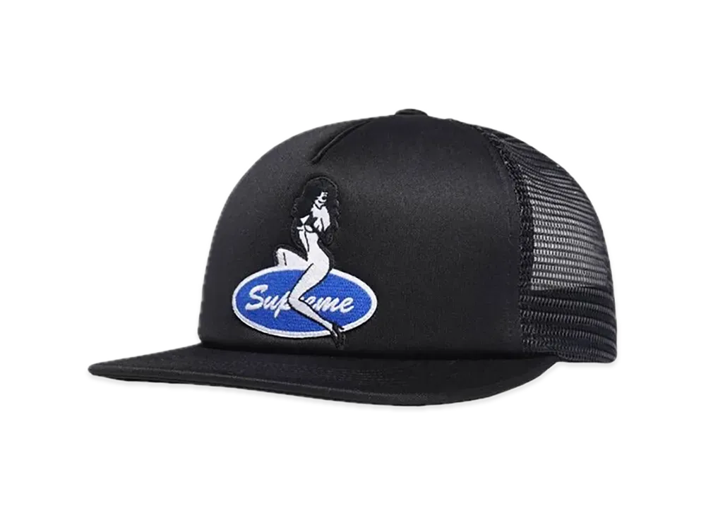 Supreme Pin Up Mesh Back 5-Panel "Black"