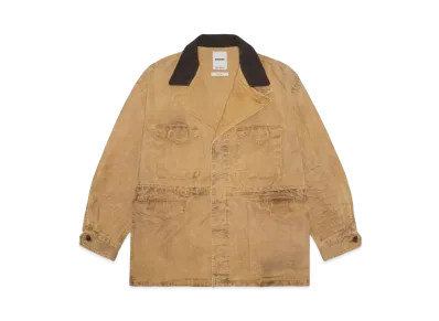 BOW WOW TIN CLOTH FIELD JACKET "TAN DUSTY AGEING"