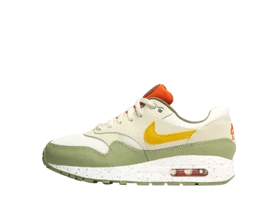 Nike GS Air Max 1 "Summit White/Oil Green/Vivid Sulfur"