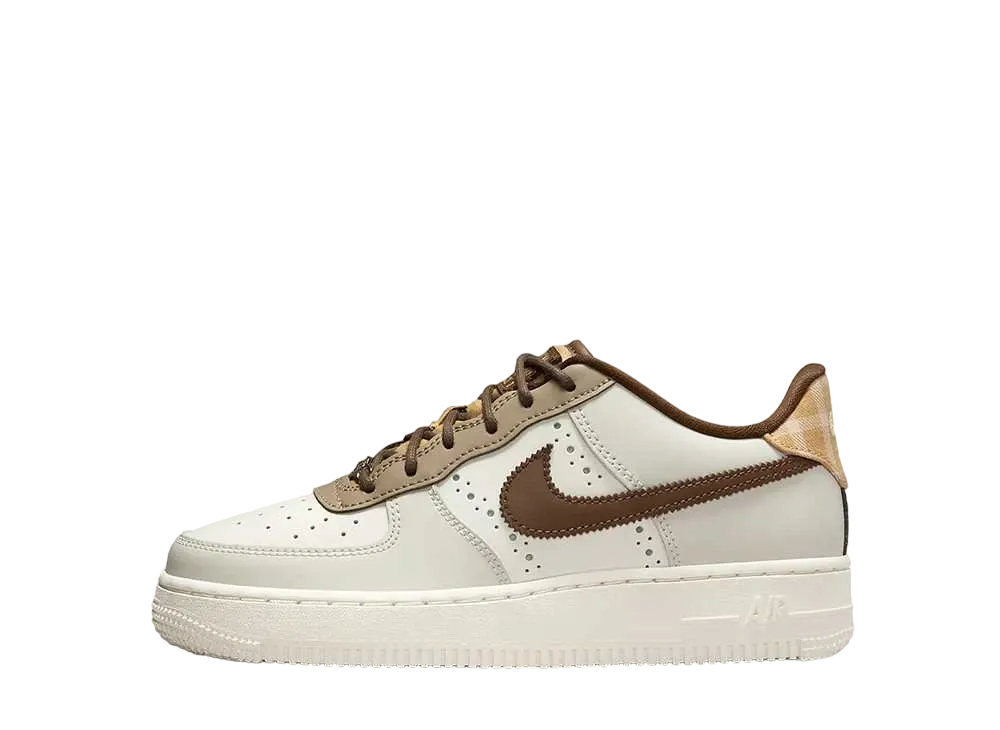 Nike GS Air Force 1 LV8 "Sail/Khaki/Cocoa Wow"