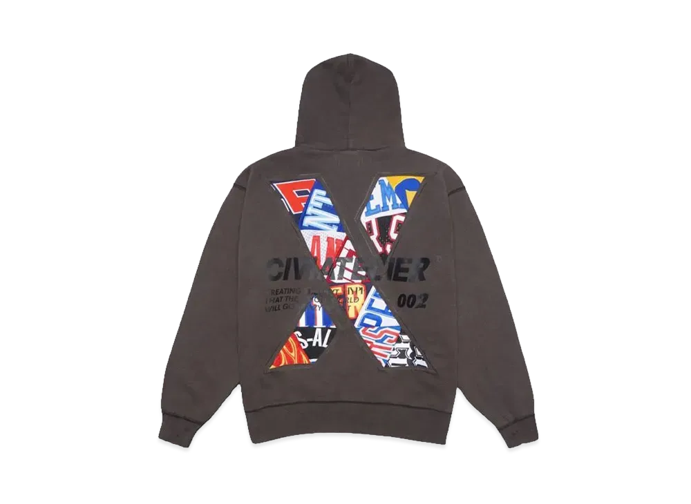 SNKRDUNK x CIVIATELIER 10TH ANNIVERSARY CHOICE IS YOURS NBA REMAKE HOODIE #002 "BLACK"