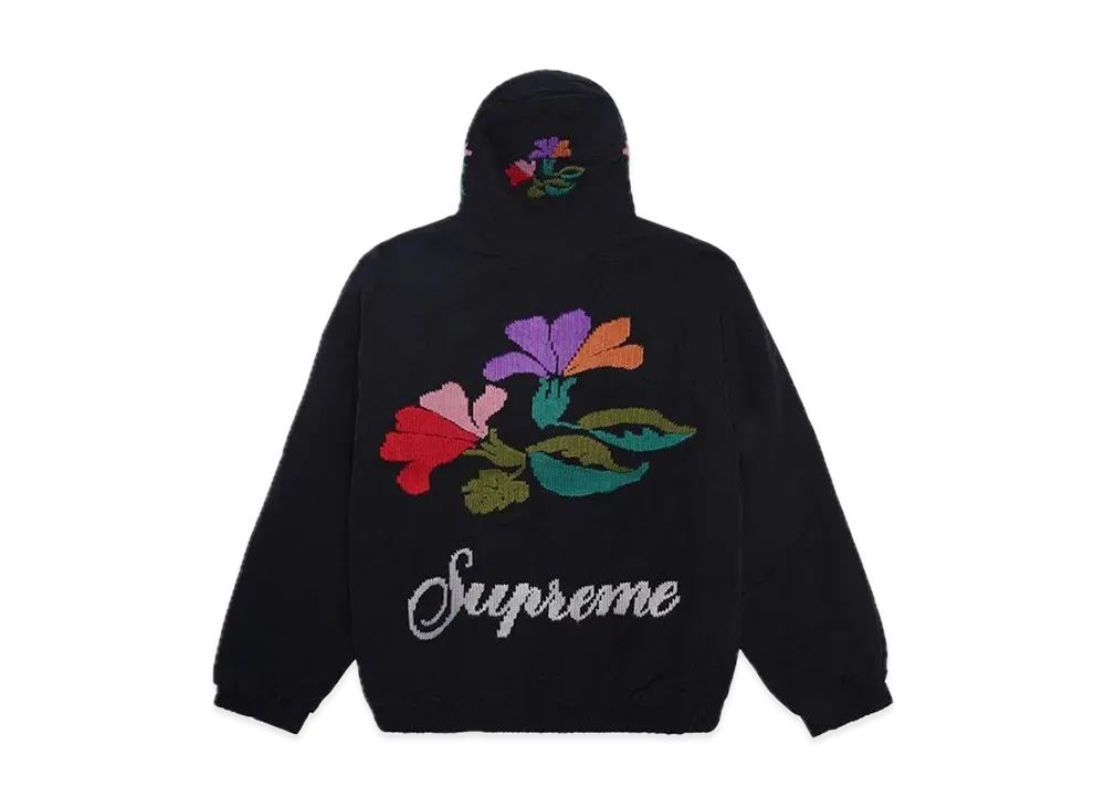 Supreme Needlepoint Hooded Jacket "Black"