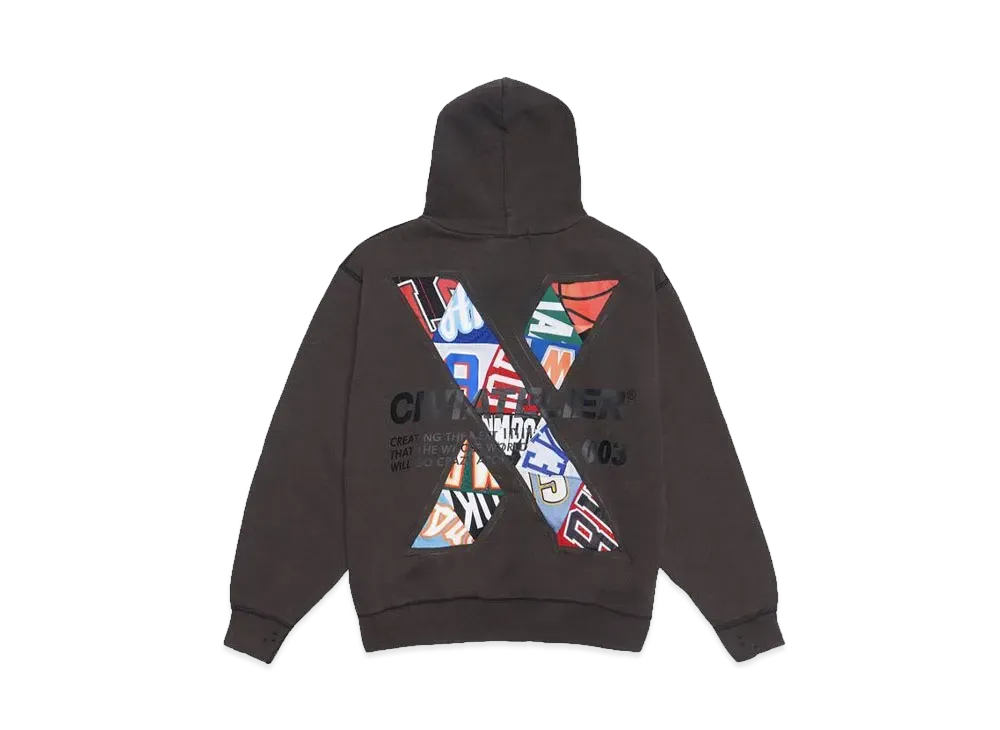 SNKRDUNK x CIVIATELIER 10TH ANNIVERSARY CHOICE IS YOURS NBA REMAKE HOODIE #003 "BLACK"