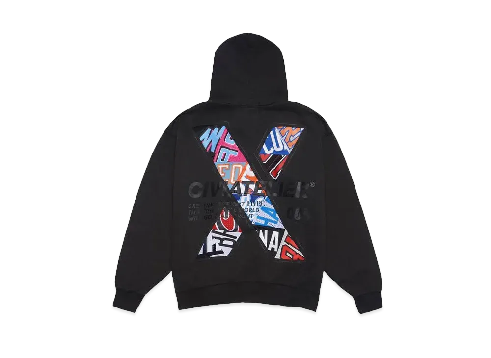 SNKRDUNK x CIVIATELIER 10TH ANNIVERSARY CHOICE IS YOURS NBA REMAKE HOODIE #005 "BLACK"