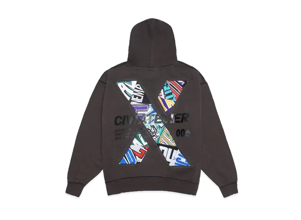 SNKRDUNK x CIVIATELIER 10TH ANNIVERSARY CHOICE IS YOURS NBA REMAKE HOODIE #006 "BLACK"