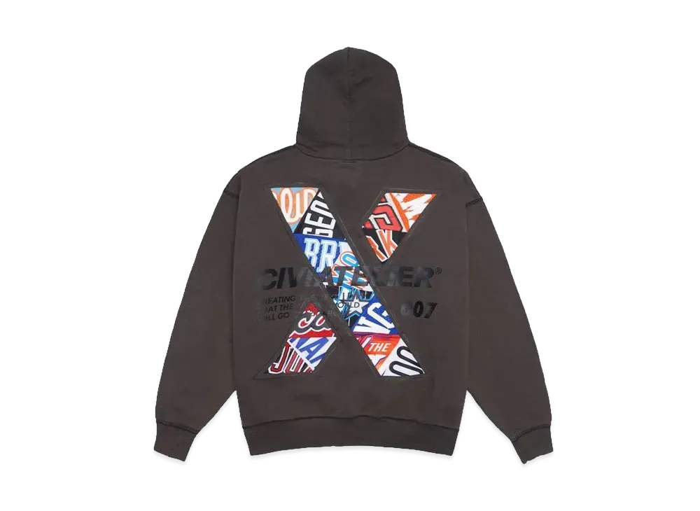 CIVIATELIER  x SNKRDUNK 10TH ANNIVERSARY CHOICE IS YOURS NBA REMAKE HOODIE #007 "BLACK"