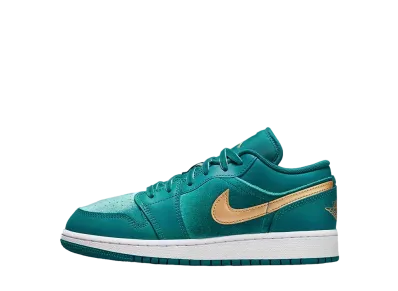 Nike GS Air Jordan 1 Low SE "Geode Teal/Metalic Gold"