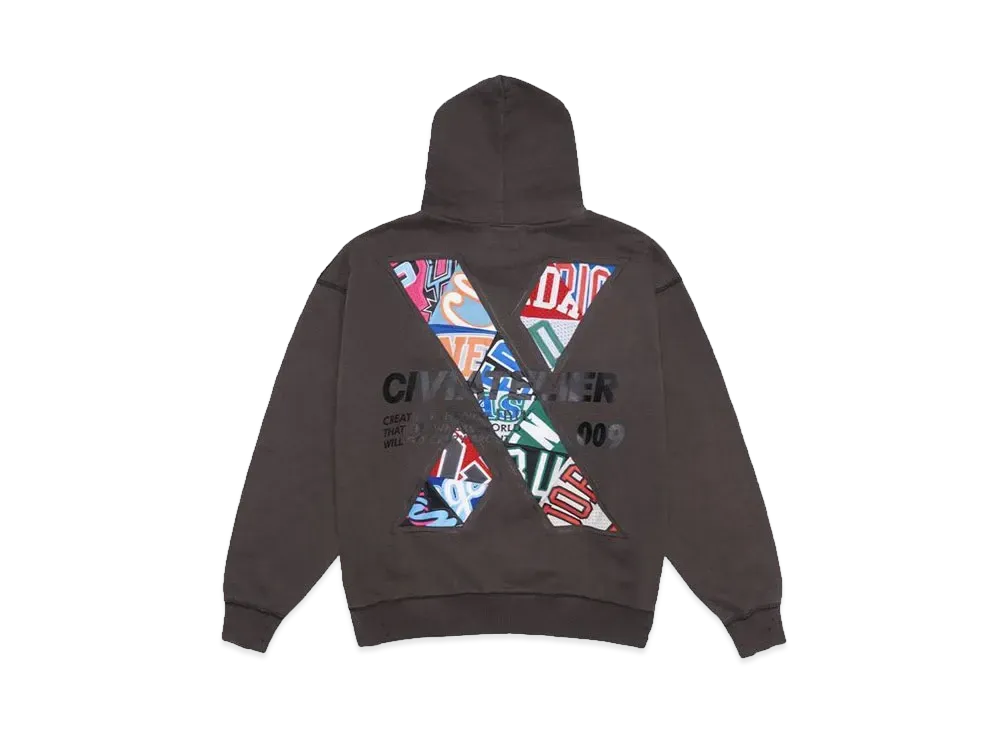 SNKRDUNK x CIVIATELIER 10TH ANNIVERSARY CHOICE IS YOURS NBA REMAKE HOODIE #009 "BLACK"