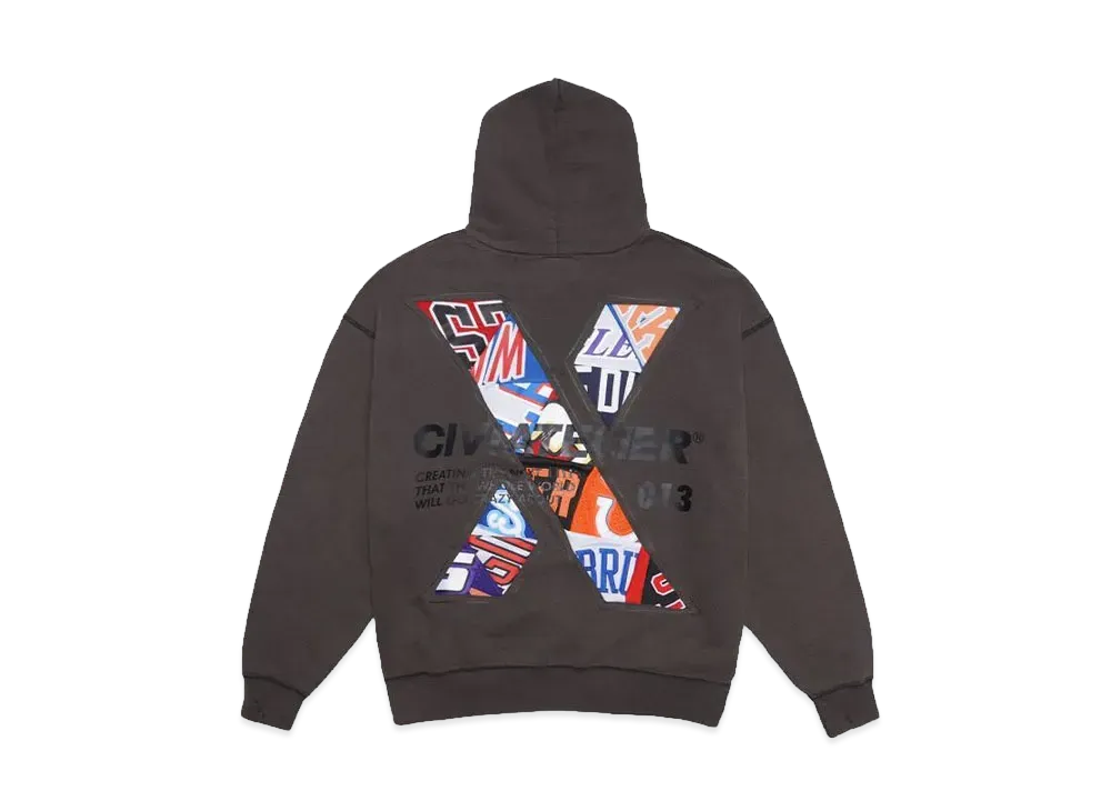 SNKRDUNK  x CIVIATELIER 10TH ANNIVERSARY CHOICE IS YOURS NBA REMAKE HOODIE #013 "BLACK"