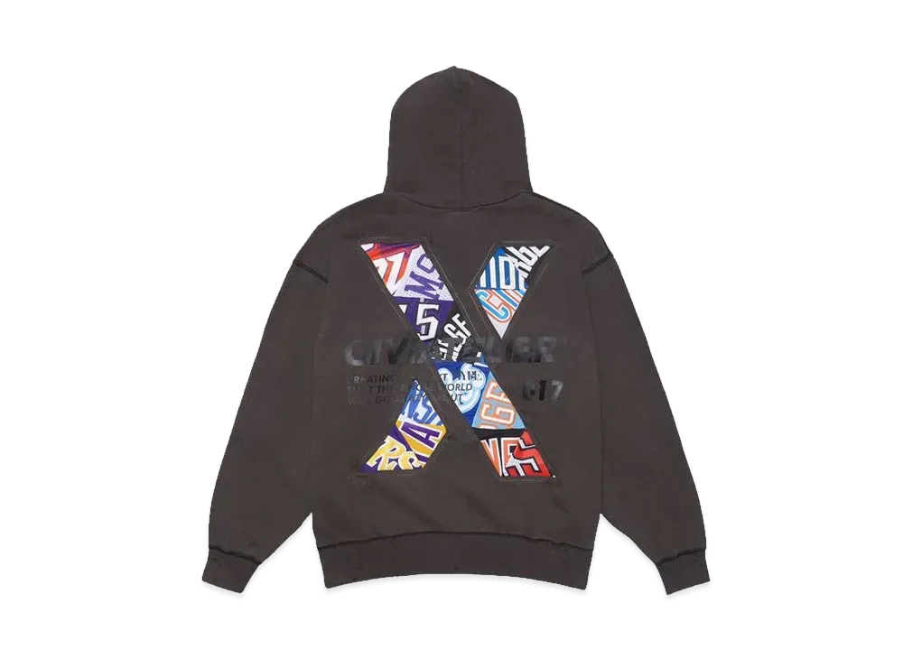 SNKRDUNK x CIVIATELIER 10TH ANNIVERSARY CHOICE IS YOURS NBA REMAKE HOODIE #017 "BLACK"