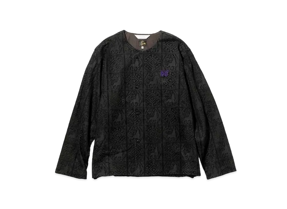 Needles x Sasquatchfabrix. Snap Cardigan Jacket - Velvet Lace "Black"