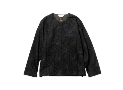 Needles x Sasquatchfabrix. Snap Cardigan Jacket - Velvet Lace "Black"