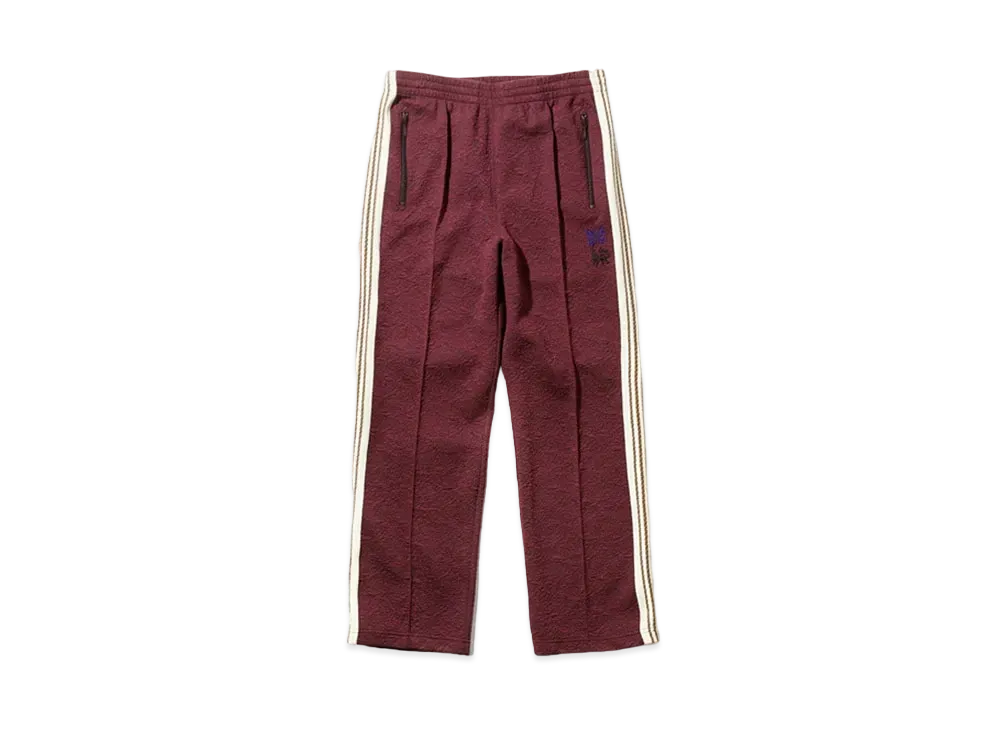 ニードルズ x サスクワァッチファブリックス トラック パンツ-ブリスター ジャカード オリーブ ブランチ "ダーク パープル"