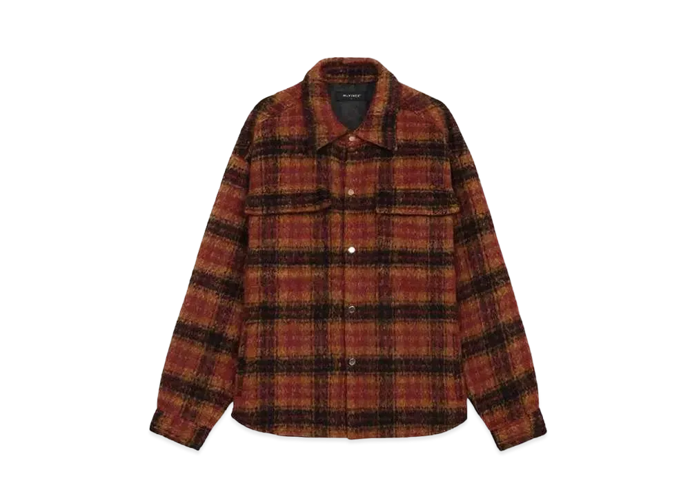 MLVINCE OVERSIZED CHECK JACKET "BROWN"