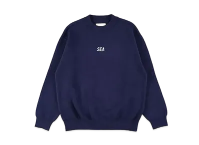 WIND AND SEA Cotton Cashmere Knit "Navy"