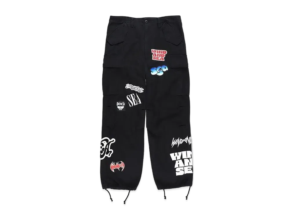 WIND AND SEA Band Field Pants "Black"