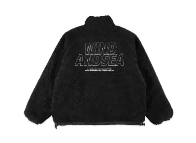 WIND AND SEA Wind Reversible Fleece Jacket "Black"