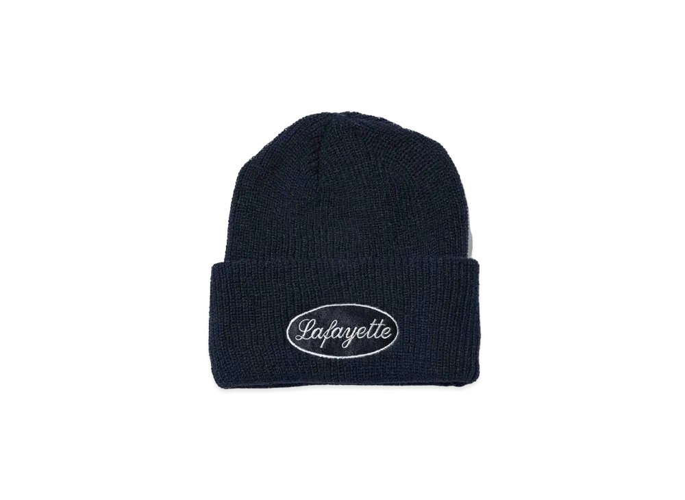 LFYT OLD OVAL LOGO BEANIE "NAVY"