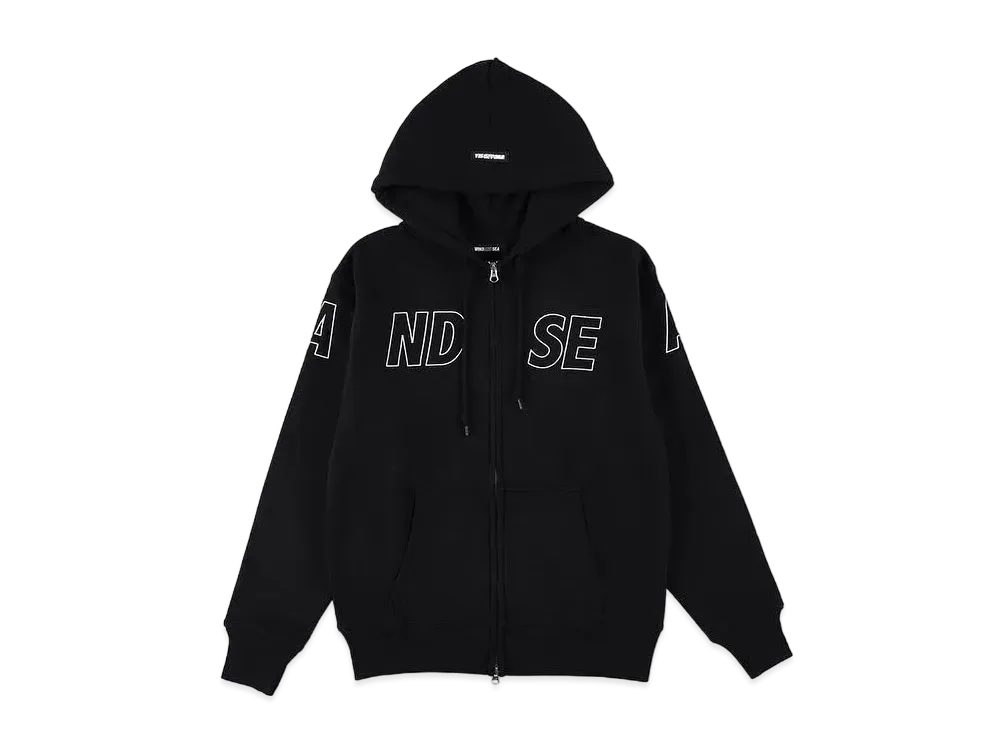 WIND AND SEA Wind Zip-Up Hoodie "Black"