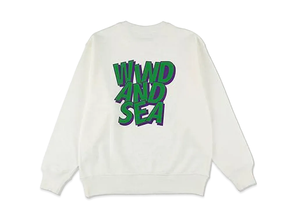WIND AND SEA Wind Crew Neck Sweat "White"