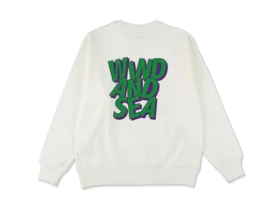 WIND AND SEA Wind Crew Neck Sweat "White"