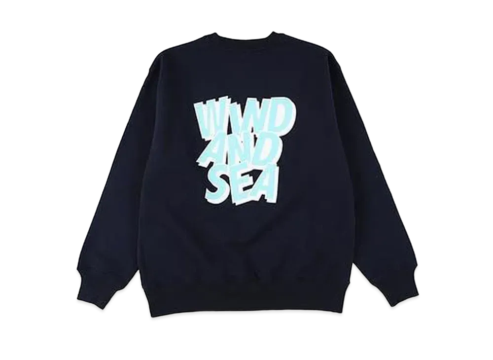 WIND AND SEA Wind Crew Neck Sweat "Navy"