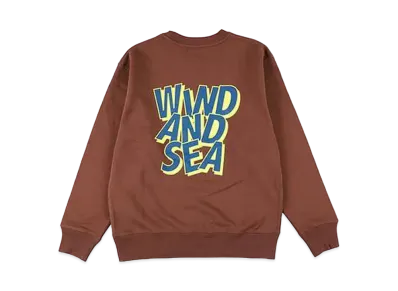 WIND AND SEA Wind Crew Neck Sweat "Brown"