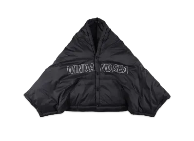 WIND AND SEA Wind Warm Puff Poncho "Black"