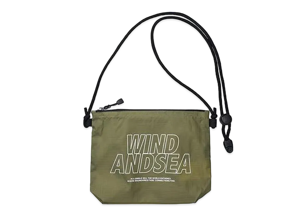 WIND AND SEA Wind Sacoche "Olive"