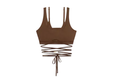Nike x JACQUEMUS Double Sports Bra "Brown"