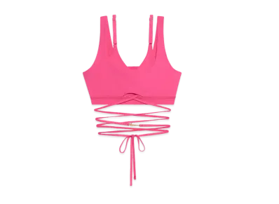 Nike x JACQUEMUS Double Sports Bra "Dark Pink"