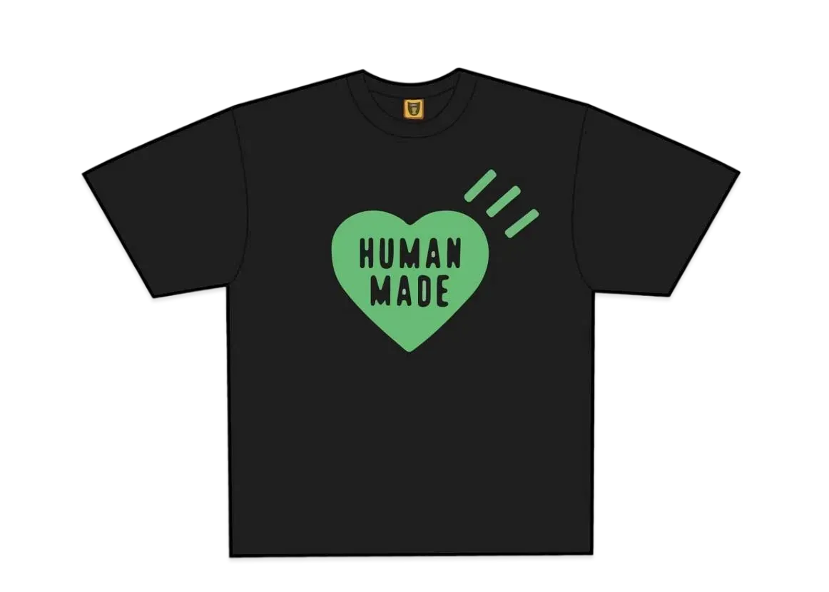 HUMAN MADE Heart T-Shirt 1928 Store Limited "Black/Green"