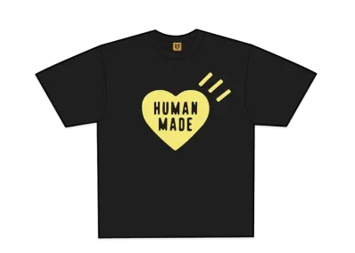 HUMAN MADE Heart T-Shirt Shinsaibashi Parco Store Limited "Black/Yellow"