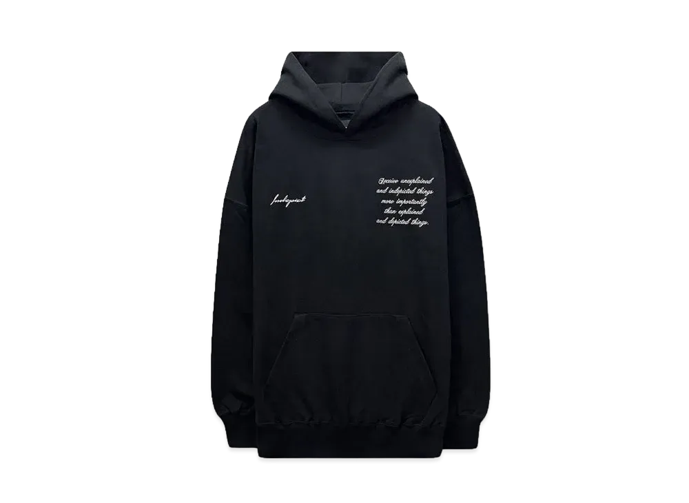 INDEPICT INDEPICT EMB P.O HOODED "BLK"