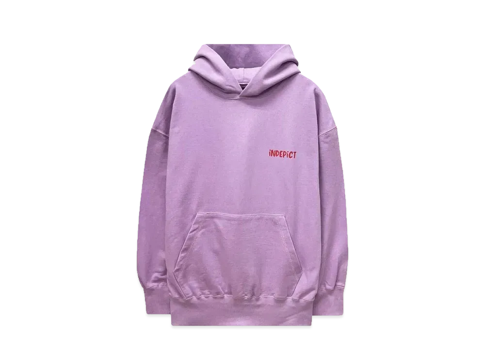 INDEPICT BACK PRINT P.O HOODED "PNK"