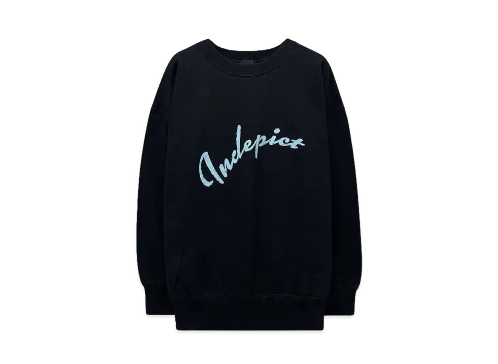INDEPICT ARCH-LOGO CREW NECK "BLK	"