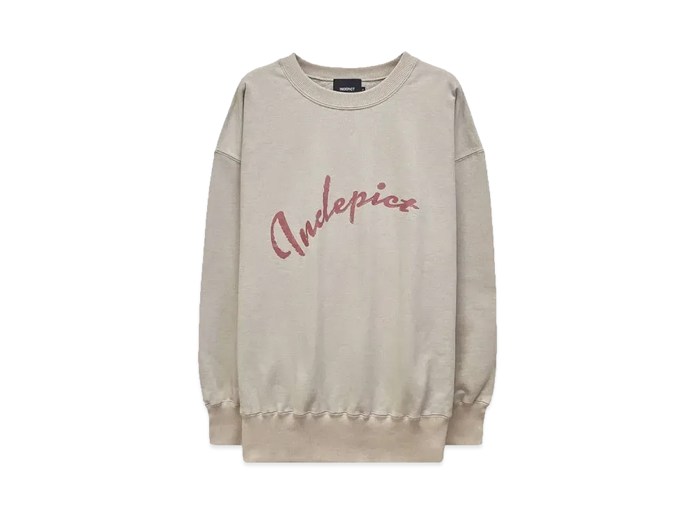 INDEPICT ARCH-LOGO CREW NECK "BEG"