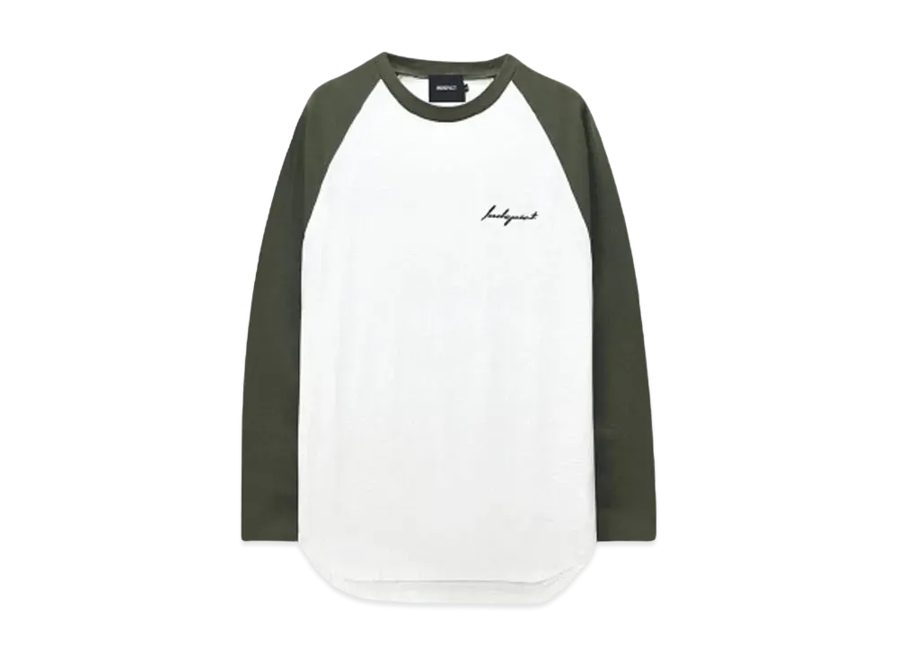 INDEPICT BICOLOR RAGLAN L/S TEE "GRN"