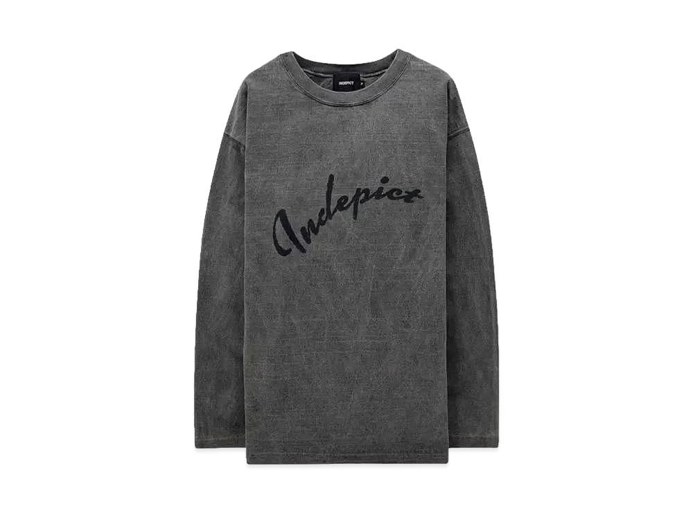INDEPICT ARCH-LOGO L/S TEE "BLK "