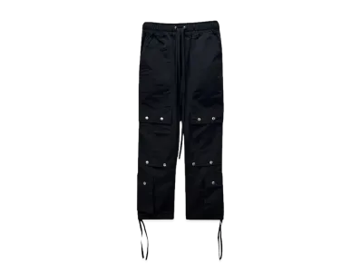 INDEPICT KNEE-FLEXION CARGO TROUSERS "BLK"