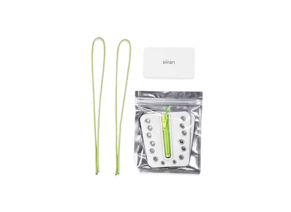 siiran Sneaker Custom Zipper Unit Ice Green czaf01ig "WHITE/GREEN"