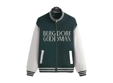 Kith x Bergdorf Goodman Wyona Full Zip Varsity Sweater "Stadium"