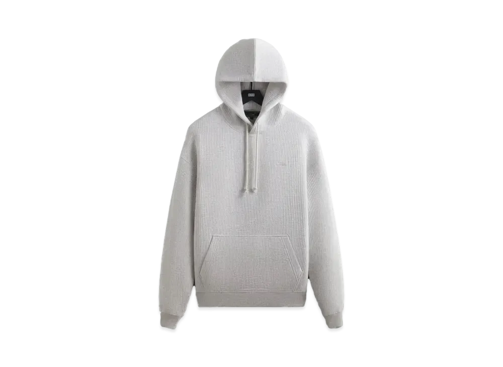 Kith Striped Interlock Williams III Hoodie "Light Heather Grey"