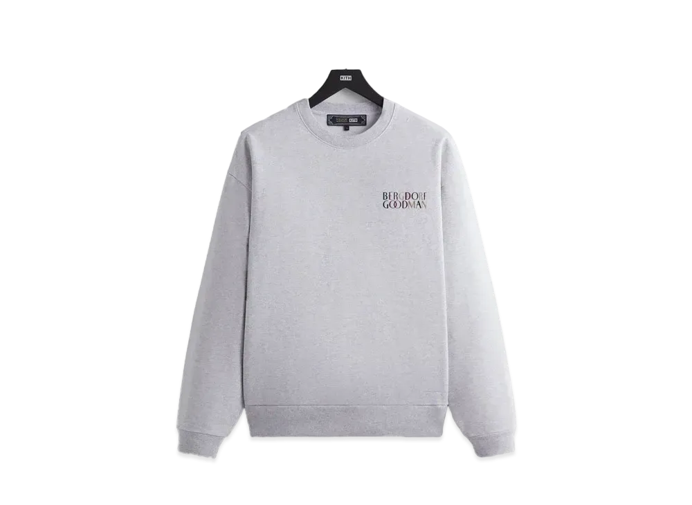 Kith x Bergdorf Goodman Nelson Crewneck "Light Heather Grey"