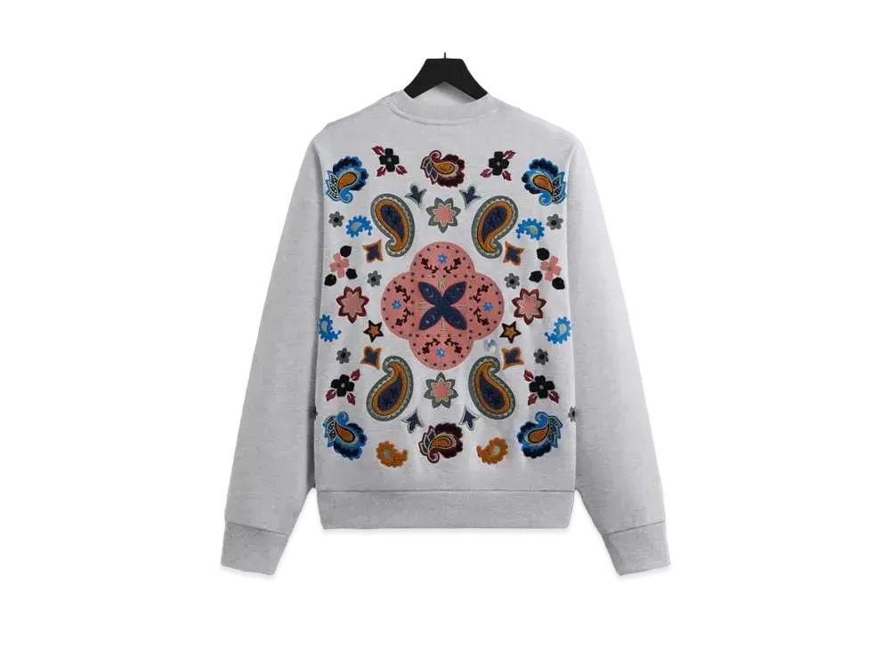 Kith Paisley Nelson Crewneck "Light Heather Grey"