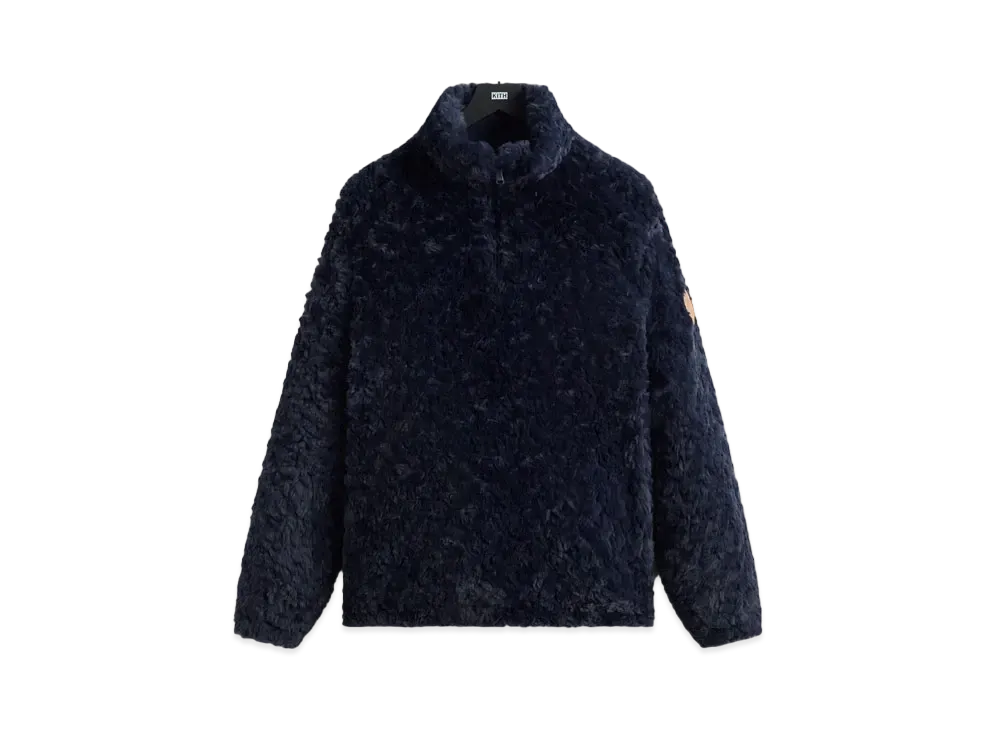 Kith Claremont Shaggy Sherpa Quarter Zip "Nocturnal"