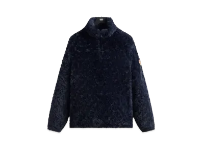 Kith Claremont Shaggy Sherpa Quarter Zip "Nocturnal"