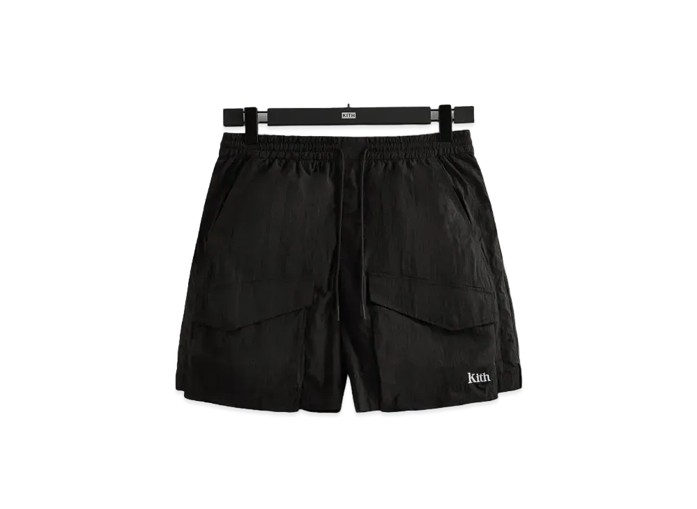 Kith Wrinkle Nylon Boreum Cargo Short "Black"