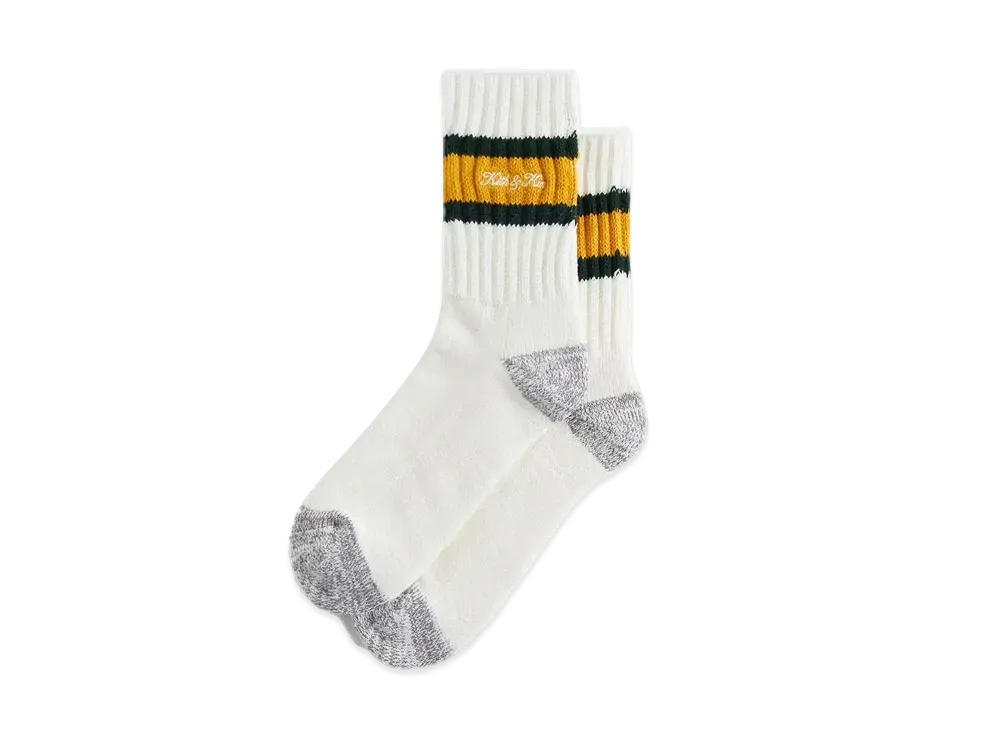 Kith Chunky Rib Striped Crew Socks "Stadium"