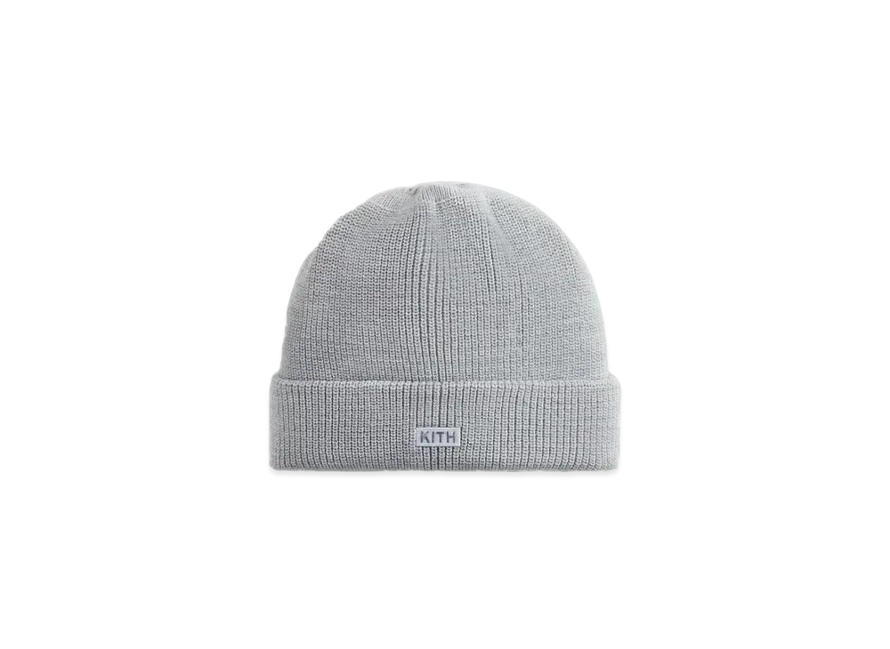 Kith Classic Beanie "Light Heather Grey"